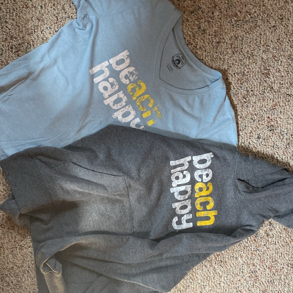 Beach happy 30A hoodie and tee large